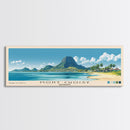 Mont Choisy, Mauritius Panoramic Beach Print, Vacation Gift, Mauritius Wall Art, Framed Canvas Print, Framed Beach Painting