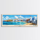Mykonos, Greece Panoramic Print, Vacation Gift, Greece Wall Art, Vacation Wall Art, Vacatation Memories, Beach Decor, Beach Or Lakehouse Art
