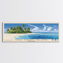 One Foot Island, Cook Islands Panoramic Beach Print, Vacation Gift, Cook Islands Wall Art, Beach Painting, Beach Decor, Beach Painting