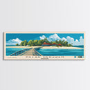 Pulau Derawan, Indonesia Panoramic Print, Vacation Gift, Indonesia Wall Art, Vacation Wall Art, Vacatation Memories, Beach Decor, Beach Or Lakehouse Art