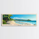 San Juanillo Beach, Costa Rica Panoramic Beach Print, Vacation Gift, Costa Rica Wall Art, Framed Canvas Print, Framed Beach Painting