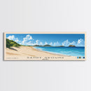 Sandy Ground, Anguila Panoramic Beach Print, Vacation Gift, Anguila Wall Art, Beach Painting, Beach Decor, Beach Painting
