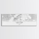Panoramic Cape Coral City Map, Florida Art, Map Print, Minimalist Wall Art, Canvas Art, Housewarming Gift, Street Map Art, Closing Gift