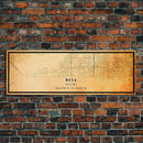 Panoramic Mesa Arizona United States map print poster or Framed canvas | United States road map print poster canvas, distressed map art