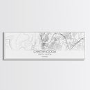 Panoramic Chattanooga City Map, Tennessee Art, Map Print, Minimalist Wall Art, Canvas Art, Housewarming Gift, Street Map Art, Closing Gift
