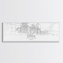 Panoramic Eugene City Map, Oregon Art, Map Print, Minimalist Wall Art, Canvas Art, Housewarming Gift, Street Map Art, Closing Gift