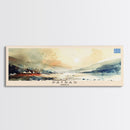 Patras Greece Travel Art, City Art, Framed Canvas Print or Metal Wall Art, Europe Travel Poster, Panoramic Wall Art, Extra Wide Wall Art