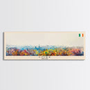Cork Ireland Panoramic Travel Poster, Framed Canvas Print or Metal Wall Art, Travel Art, Home Decor, Panoramic Painting, Midcentury Art