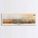 Dobrich Bulgaria Travel Art, City Art, Framed Canvas Print or Metal Wall Art, Europe Travel Poster, Panoramic Wall Art, Extra Wide Wall Art