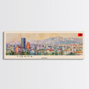 Tirana Albania Travel Art, City Art, Framed Canvas Print or Metal Wall Art, Europe Travel Poster, Panoramic Wall Art, Extra Wide Wall Art