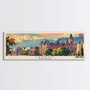 Cardiff United Kingdom Travel Art, City Art, Framed Canvas Print or Metal Wall Art, Europe Travel Poster, Panoramic Wall Art, Extra Wide Wall Art