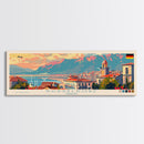 Dusseldorf Germany Travel Art, City Art, Framed Canvas Print or Metal Wall Art, Europe Travel Poster, Panoramic Wall Art, Extra Wide Wall Art