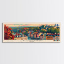 La Louvire Belgium Travel Art, City Art, Framed Canvas Print or Metal Wall Art, Europe Travel Poster, Panoramic Wall Art, Extra Wide Wall Art