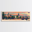 Petrozavodsk Russia Travel Print Wall Art, Panoramic City Art, Travel Art, Wall Decor, Vacation Gift, Framed Canvas Print Or Metal Art