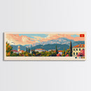 Podgorica Montenegro Travel Art, City Art, Framed Canvas Print or Metal Wall Art, Europe Travel Poster, Panoramic Wall Art, Extra Wide Wall Art