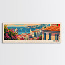 Setúbal Portugal Travel Print Wall Art, Panoramic City Art, Travel Art, Wall Decor, Vacation Gift, Framed Canvas Print Or Metal Art