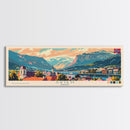 Skien Norway Travel Art, City Art, Framed Canvas Print or Metal Wall Art, Europe Travel Poster, Panoramic Wall Art, Extra Wide Wall Art