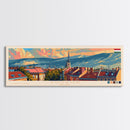 Sopron Hungary Travel Art, City Art, Framed Canvas Print or Metal Wall Art, Europe Travel Poster, Panoramic Wall Art, Extra Wide Wall Art