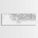 Panoramic Frisco City Map, Texas Art, Map Print, Minimalist Wall Art, Canvas Art, Housewarming Gift, Street Map Art, Closing Gift