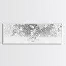 Panoramic Jaipur City Map, India Art, Map Print, Minimalist Wall Art, Canvas Art, Housewarming Gift, Street Map Art, Closing Gift