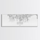 Panoramic Las Vegas  City Map, Nevada Art, Map Print, Minimalist Wall Art, Canvas Art, Housewarming Gift, Street Map Art, Closing Gift