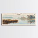 Lake Santa Fe, Boho Art, Stunning Landscape, Travel Poster Art, Wall Art, Home Decor, Nature Scene, Lake Painting, Minimalist Art, Bedroom Decor, Travel Print, Framed Canvas Print, Lake House Decor, Panoramic Print