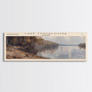 Lake Tuscaloosa Alabama Framed Canvas Print, Lake House Decor, Panoramic Wall Art, Travel Poster, Scenic Landscape Painting, Living Room Decor