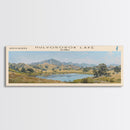 Paulina Lake Oregon Framed Canvas Print, Lake House Decor, Panoramic Travel Poster, Landscape Painting, Bedroom Decor