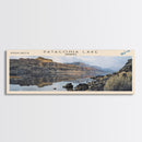 Priest Lake Idaho Framed Canvas Print, Lake House Decor, Panoramic Wall Art, Travel Poster, Beautiful Landscape Painting, Living Room Decor