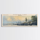 Raystown Lake Pennsylvania Framed Canvas Print, Lake House Decor, Wall Art, Panoramic Travel Poster, Scenic Landscape Painting, Modern Art