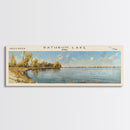 Sardis Lake Mississippi Framed Canvas Print, Lake House Decor, Panoramic Wall Art, Travel Poster, Beautiful Lake Scene, Home Decor