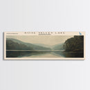 Seneca Lake New York Panoramic Framed Canvas Print, Lake House Decor, Wall Art, Travel Poster, Serene Lake Scene, Bedroom Decor