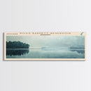 Ross Barnett Reservoir Mississippi Framed Canvas Print, Lake House Decor, Panoramic Wall Art, Travel Poster, Scenic Landscape Painting, Home Decor