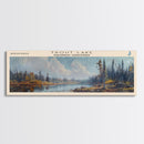 Trout Lake Canada Northwest Territories Panoramic Wall Art, Framed Canvas Print, Lake House Decor, Travel Poster, Beautiful Lake Scene, Home Decor