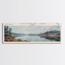 Wallum Lake RhodeIsland Panoramic Wall Art, Framed Canvas Print, Lake House Decor, Travel Poster, Beautiful Lake Scene, Bedroom Art