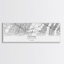 Panoramic Newark City Map, New Jersey Art, Map Print, Minimalist Wall Art, Canvas Art, Housewarming Gift, Street Map Art, Closing Gift