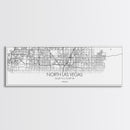 Panoramic North Las Vegas City Map, Nevada Art, Map Print, Minimalist Wall Art, Canvas Art, Housewarming Gift, Street Map Art, Closing Gift