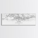 Panoramic Sofia City Map, Bulgaria Art, Map Print, Minimalist Wall Art, Canvas Art, Housewarming Gift, Street Map Art, Closing Gift