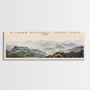 Alishan National Scenic Area Travel Poster Print, Framed Canvas Print, Taiwan Travel Art, Wood Framed Art, Wall Hanging, Home Decor