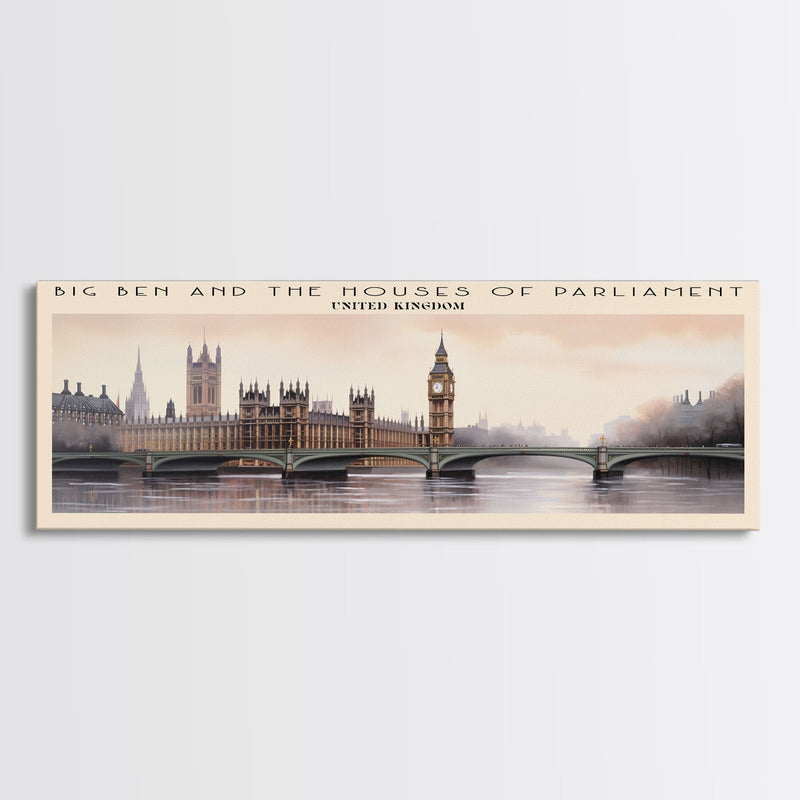 Big Ben and the Houses of Parliament Wall Art Travel Poster Print, Gift For Travel Lover, Vacation Gift, COUNTRY Wall Art, Home Decor, Original Art