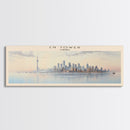 CN Tower Framed Canvas Print Travel Poster | Wall Art | Home Decor | Gift For Travel Lover | Wall Hanging | Original Art