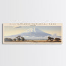 Kilimanjaro National Park Travel Print Wall Art, Travel Poster Print, Retro Style COUNTRY Home Decor, Wall Hanging, Travel Gift Idea, Unique Metal Art