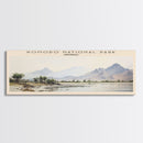 Komodo National Park Framed Canvas Print Travel Poster | Wall Art | Home Decor | Gift For Travel Lover | Wall Hanging | Original Art