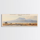 Mount Kilimanjaro Travel Poster Print, Framed Canvas Wall Art, Metal Wall Art, COUNTRY art, Gift For Him, Travel Wall Art, Travel Lover Gift