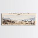 The Skeleton Coast Travel Poster Print, Framed Canvas Print, COUNTRY Travel Art, Wood Framed Art, Wall Hanging, Home Decor