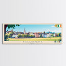 Ballymena, Ireland Travel Poster Panoramic Canvas Print, Ballymena, Ireland Painting, Ireland Art, Ballymena Travel Art, Guest Room Painting