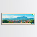 Bujumbura, Burundi Panoramic Travel Poster Canvas Print, Bujumbura, Burundi Painting, Burundi Art, Bujumbura Travel Art, Guest Room Painting