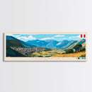 Cajamarca, Peru Panoramic Travel Poster Canvas Print, Cajamarca, Peru Painting, Peru Art, Cajamarca Travel Art, Guest Room Painting