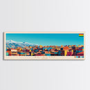 El Alto, Bolivia Panoramic Travel Poster Canvas Print, El Alto, Bolivia Painting, Bolivia Art, El Alto Panoramic Travel Art, Travel Painting