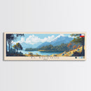El Bosque, Chile Panoramic Travel Poster Canvas Print, El Bosque, Chile Painting, Chile Art, El Bosque Travel Art, Guest Room Painting